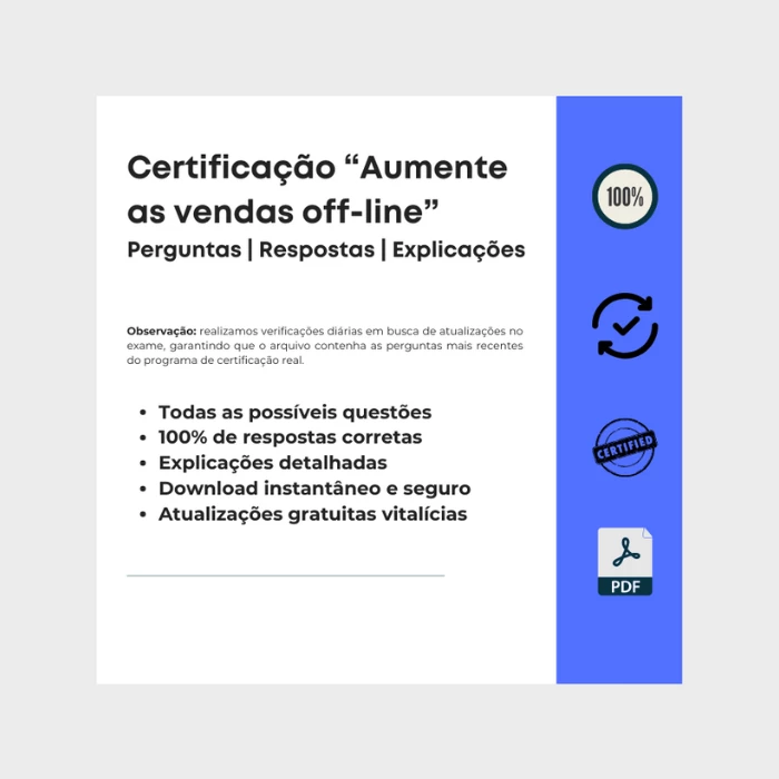 Respostas Certificação Aumente as vendas off-line de Google Ads