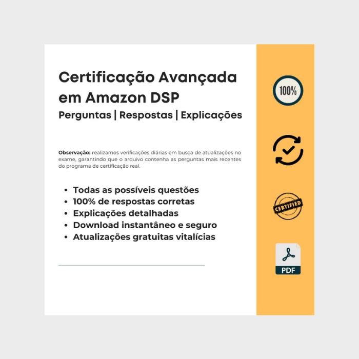 Certificação Avançada em Amazon DSP