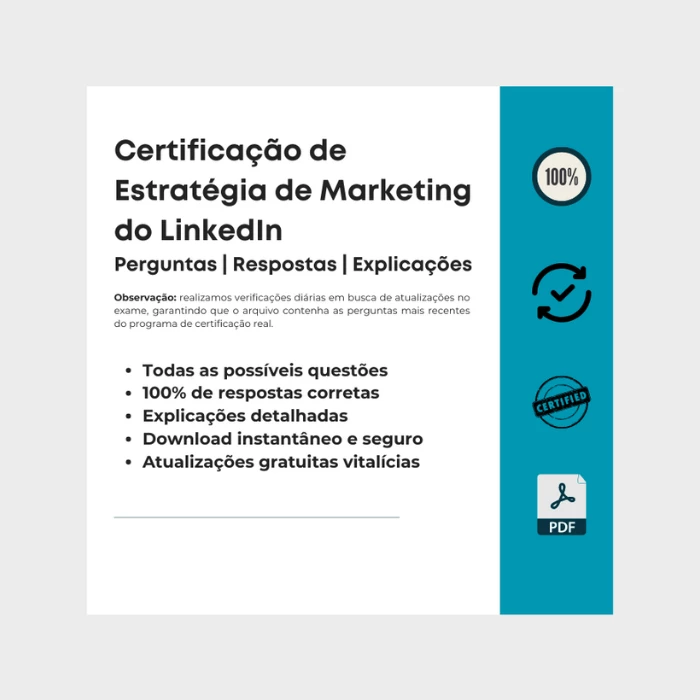 Respostas Certificação de Estratégia de Marketing do LinkedIn
