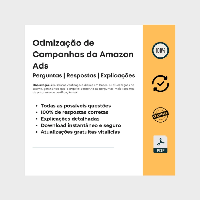 Certificação de Otimização de Campanhas da Amazon Ads