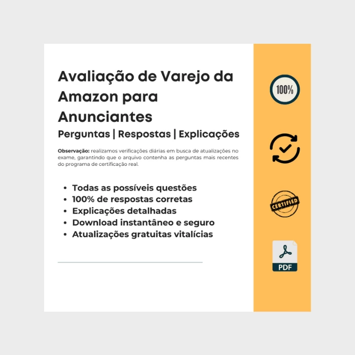 Avaliação de Varejo da Amazon para Anunciantes