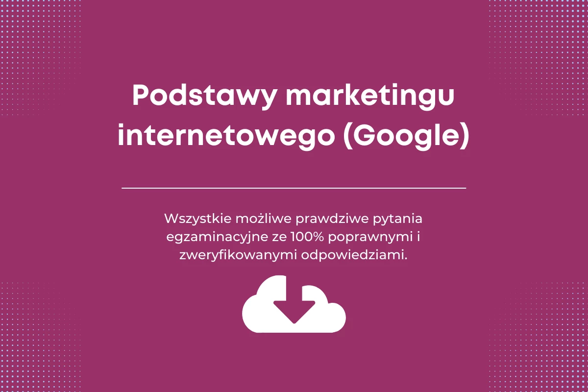 Odpowiedzi - Podstawy Marketingu Internetowego