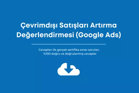 Sınav cevapları Çevrimdışı satışları artırın