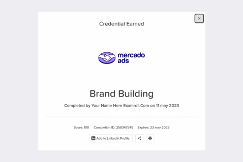 Certificación en Brand Building. Respuestas del examen