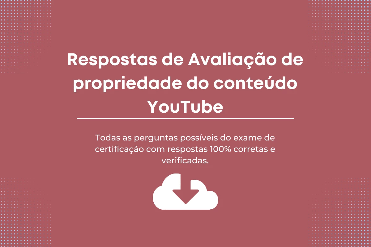 Avaliação de propriedade do conteúdo YouTube